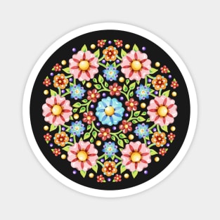 Millefiori Floral Flower Crown Magnet